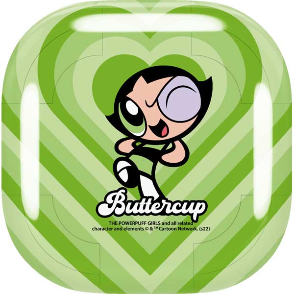 Cartoon Network Powerpuff Girls Buttercup Green Hearts Galaxy Buds Live Skin