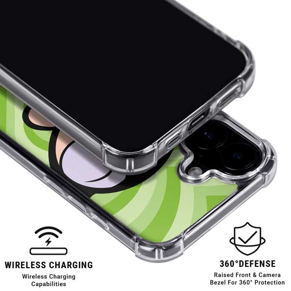 Cartoon Network Powerpuff Girls Buttercup Green Hearts iPhone 17 MagSafe Case