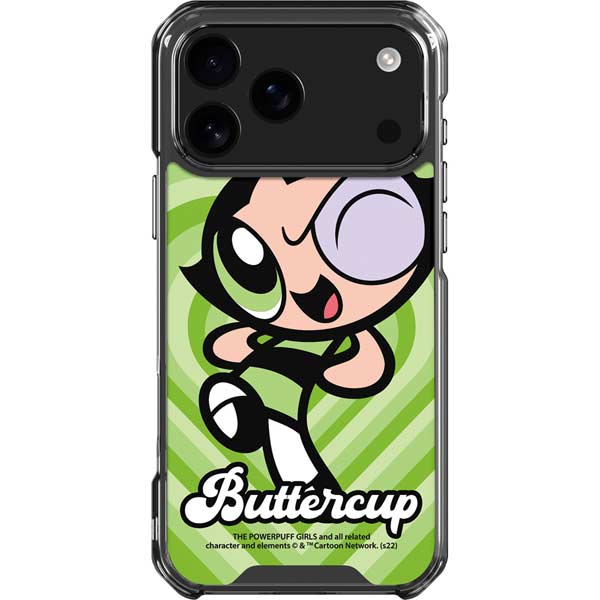 Cartoon Network Powerpuff Girls Buttercup Green Hearts iPhone 17