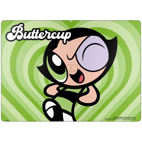 Cartoon Network Powerpuff Girls Buttercup Green Hearts Surface Laptop 7 15in Skin