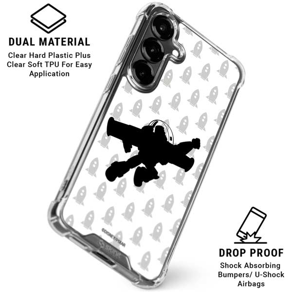 Disney Toy Story Buzz Lightyear Silhouette Galaxy S26 Plus Clear Case