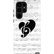 BW Musical Notes Galaxy Cases