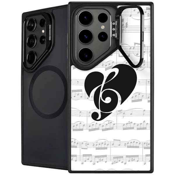 BW Musical Notes Galaxy Cases