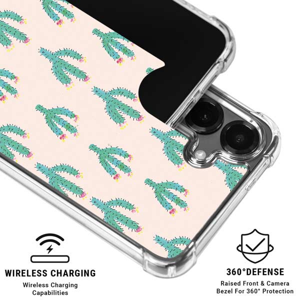 Bouffants and Broken Hearts Cacti 3 Galaxy S26 Plus Clear Case