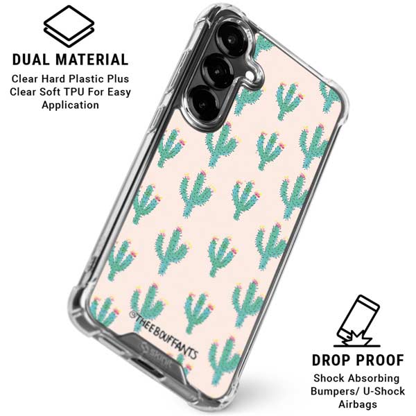 Bouffants and Broken Hearts Cacti 3 Galaxy S26 Plus Clear Case
