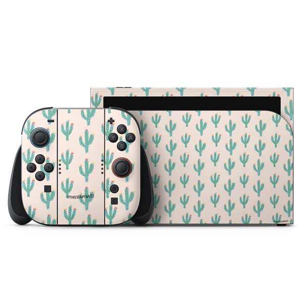 Bouffants and Broken Hearts Cacti 3 Nintendo Skins