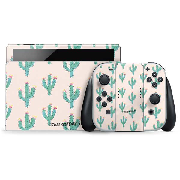 Bouffants and Broken Hearts Cacti 3 Nintendo Skins