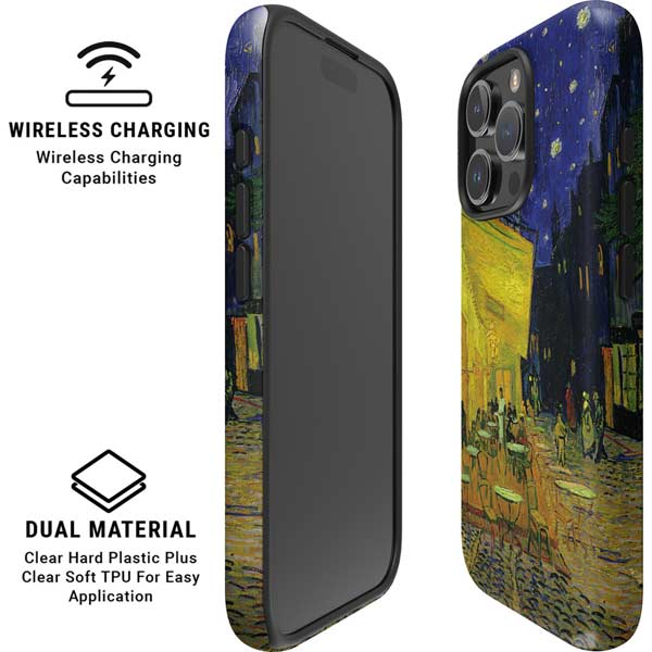 Cafe Terrace at Night by Van Gogh iPhone 16 Pro Max Magsafe Impact Case