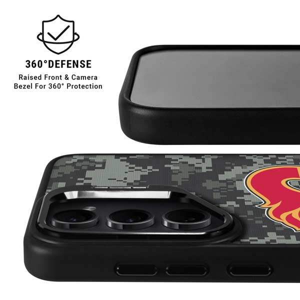 NHL Calgary Flames Camo Galaxy S26 Ultra Kickstand Case