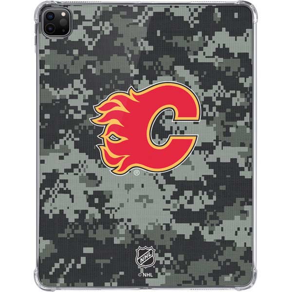 NHL Calgary Flames Camo iPad Pro 11in (2024) Clear Case