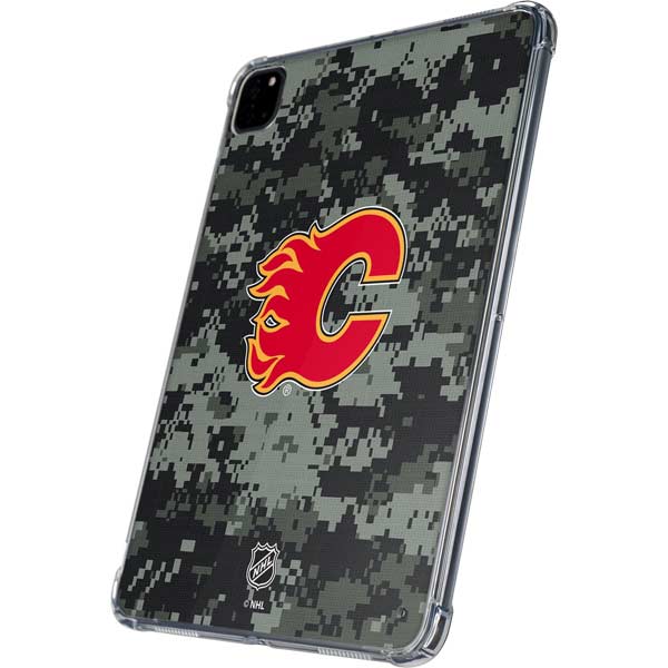 NHL Calgary Flames Camo iPad Pro 11in (2024) Clear Case