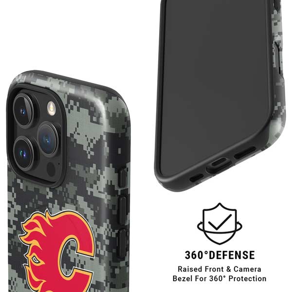NHL Calgary Flames Camo iPhone 16 Pro Max Magsafe Impact Case