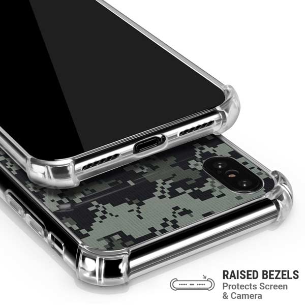 NHL Calgary Flames Camo iPhone X/XS Clear Case