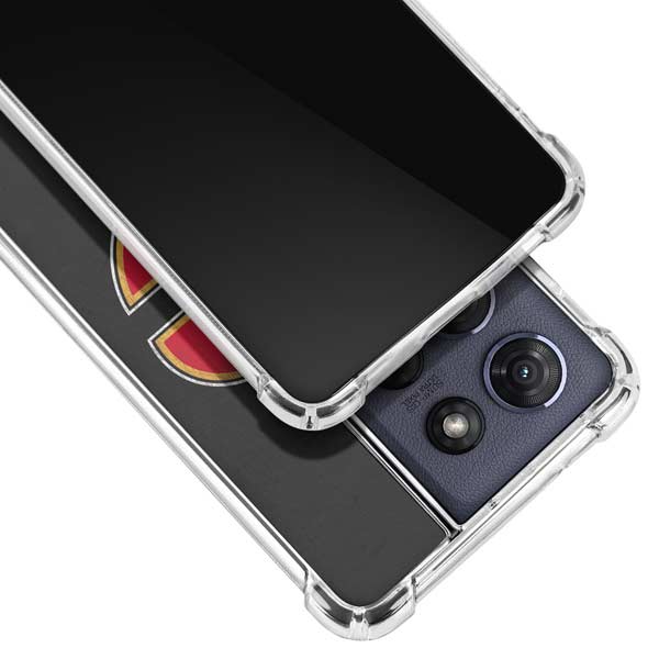 NHL Calgary Flames Distressed Moto G Stylus 5G (2025) Clear Case