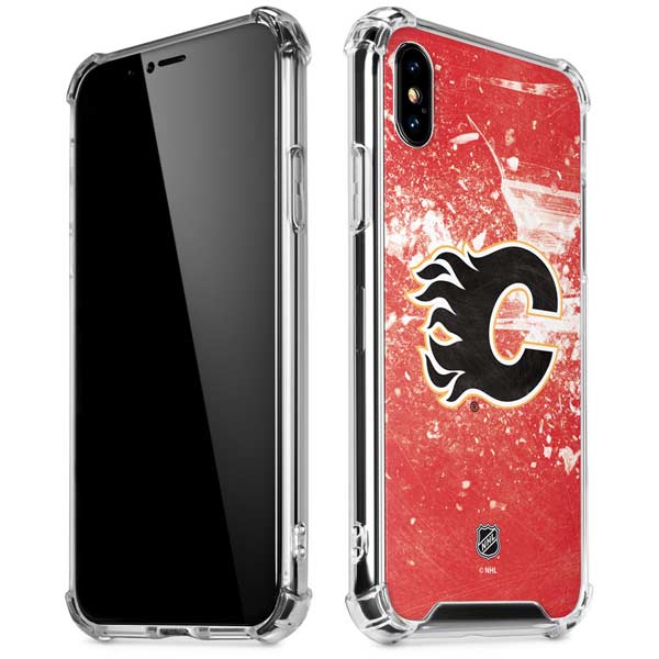 NHL Calgary Flames Frozen iPhone X/XS Clear Case