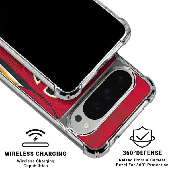 NHL Calgary Flames Home Jersey Google Pixel 10 Pro Clear Case