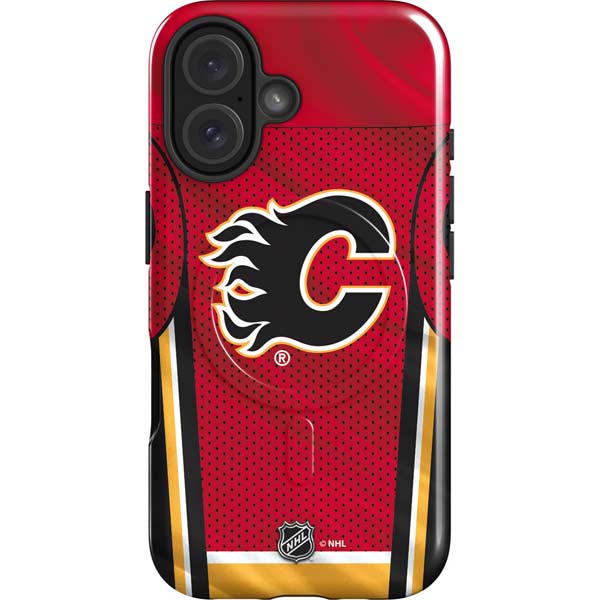 NHL Calgary Flames Home Jersey iPhone 16 Magsafe Impact Case