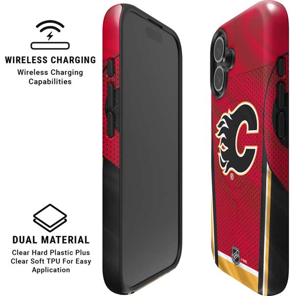 NHL Calgary Flames Home Jersey iPhone 16 Magsafe Impact Case