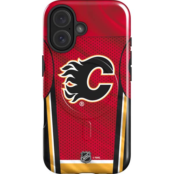 NHL Calgary Flames Home Jersey iPhone 16 Plus Magsafe Impact Case