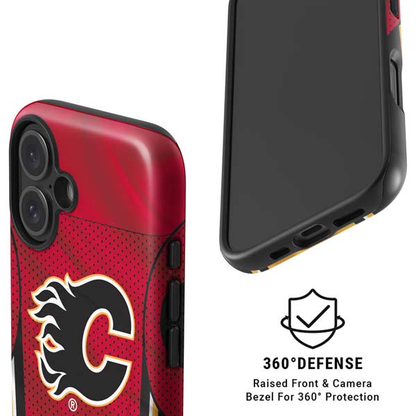 NHL Calgary Flames Home Jersey iPhone 16 Plus Magsafe Impact Case