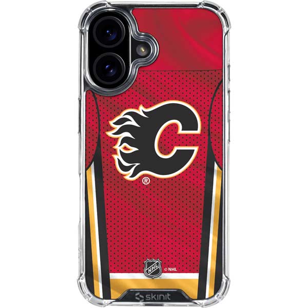 NHL Calgary Flames Home Jersey iPhone 17 Clear Case