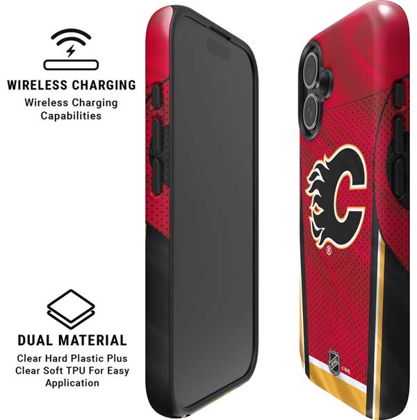 NHL Calgary Flames Home Jersey iPhone 17 Magsafe Impact Case