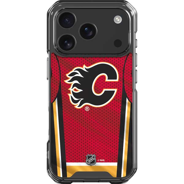 NHL Calgary Flames Home Jersey iPhone 17 Pro Clear Case