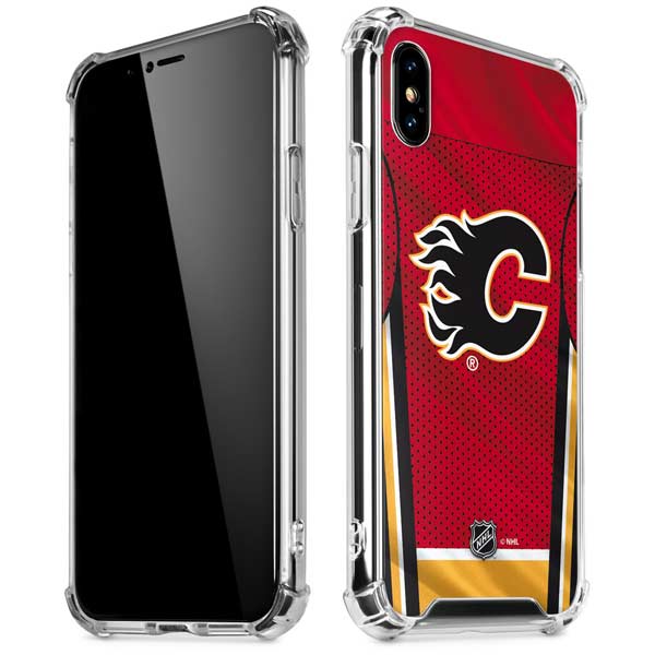 NHL Calgary Flames Home Jersey iPhone X/XS Clear Case