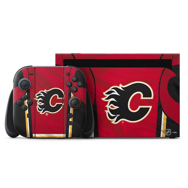 NHL Calgary Flames Home Jersey Nintendo Skins
