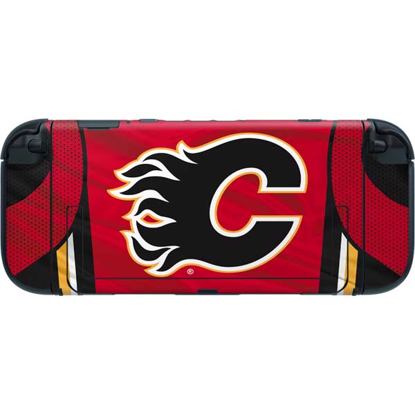 NHL Calgary Flames Home Jersey Nintendo Switch 2 (2025) with Joy-Con Skin