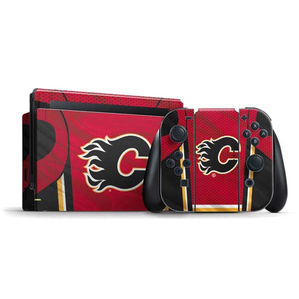 NHL Calgary Flames Home Jersey Nintendo Skins