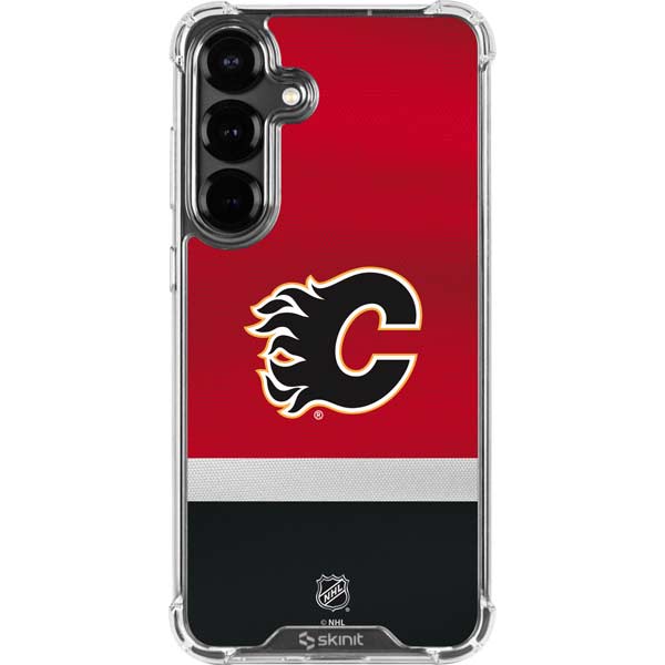 NHL Calgary Flames Jersey Galaxy S26 Clear Case