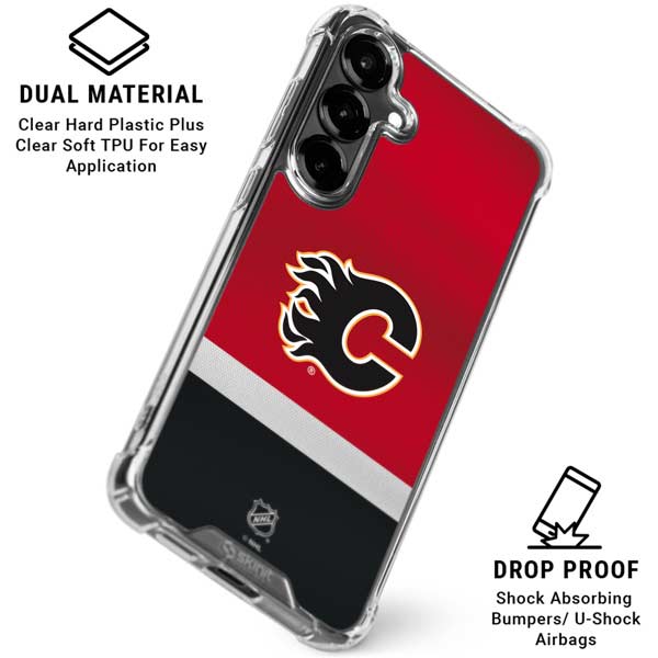 NHL Calgary Flames Jersey Galaxy S26 Clear Case
