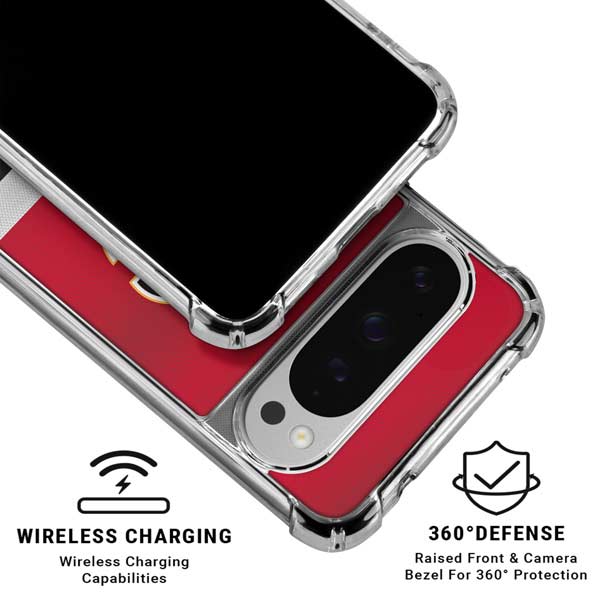 NHL Calgary Flames Jersey Google Pixel 10 Pro XL Clear Case