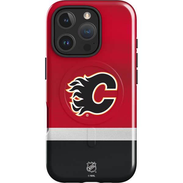 NHL Calgary Flames Jersey iPhone 16 Pro Max Magsafe Impact Case