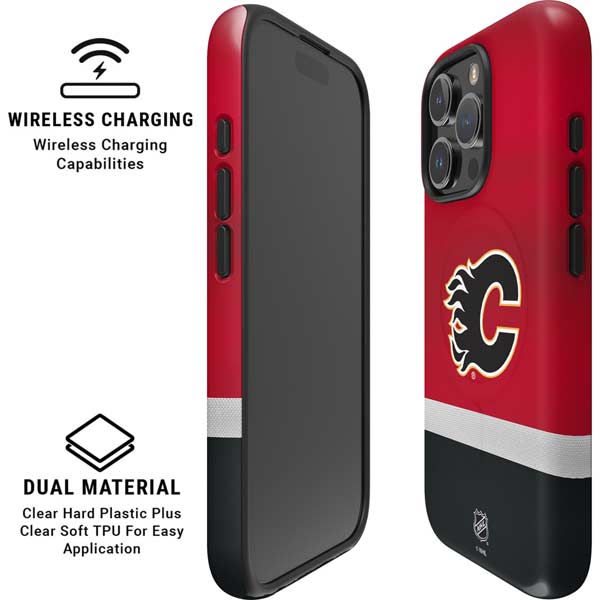NHL Calgary Flames Jersey iPhone 16 Pro Max Magsafe Impact Case