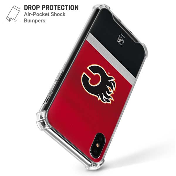 NHL Calgary Flames Jersey iPhone X/XS Clear Case