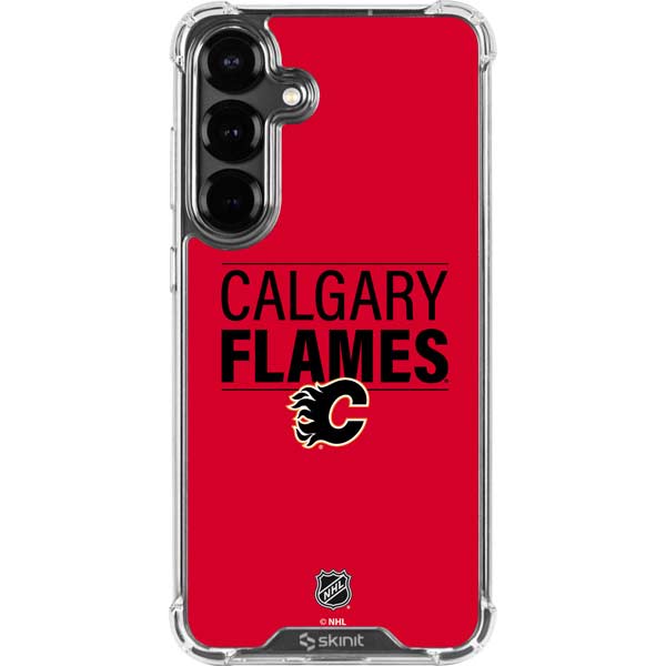 NHL Calgary Flames Lineup Galaxy S26 Clear Case