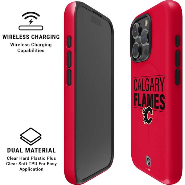 NHL Calgary Flames Lineup iPhone 16 Pro Max Magsafe Impact Case