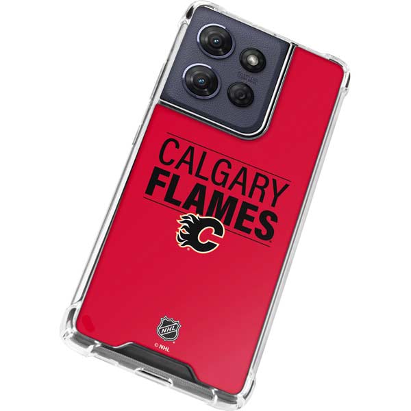 NHL Calgary Flames Lineup Moto G 5G (2025) Clear Case