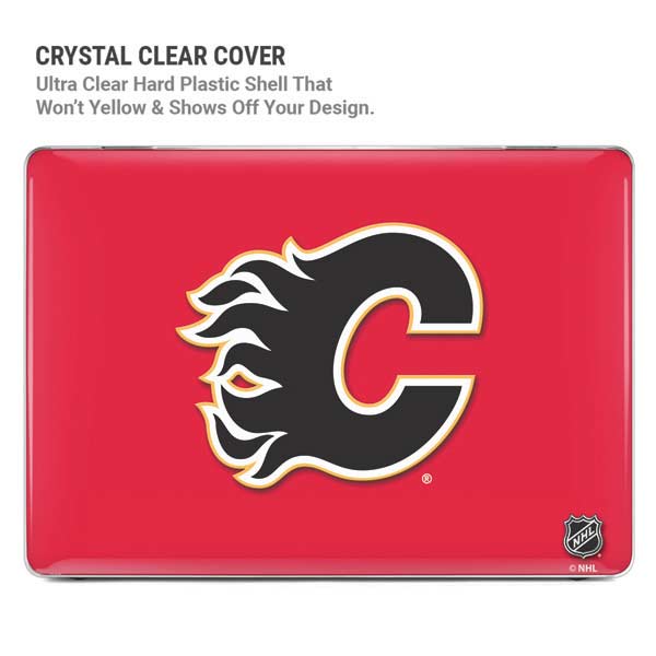 NHL Calgary Flames Solid Background MacBook Pro 14in (2021-24) Case plus Skin