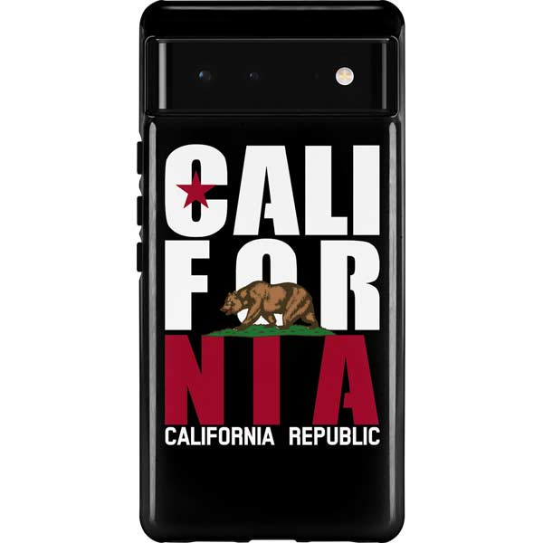 California Black Block Pixel Cases