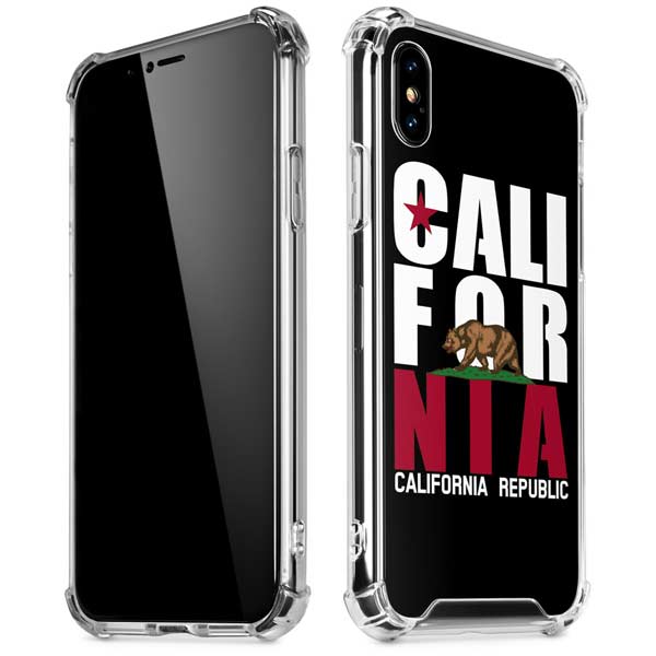 California Black Block iPhone X/XS Clear Case