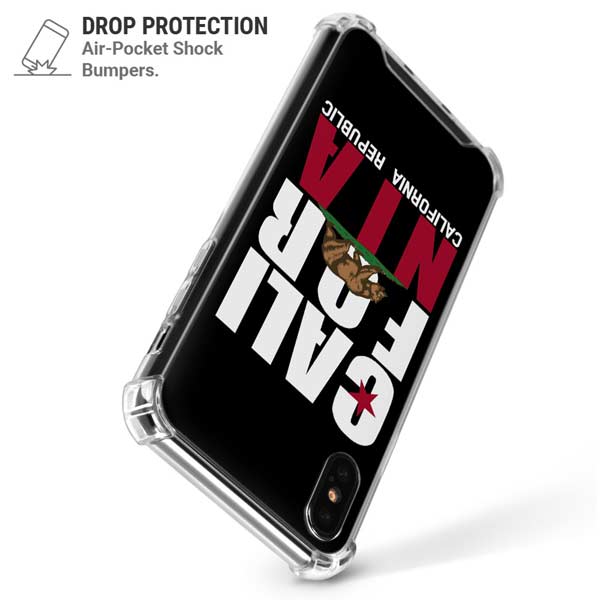 California Black Block iPhone X/XS Clear Case