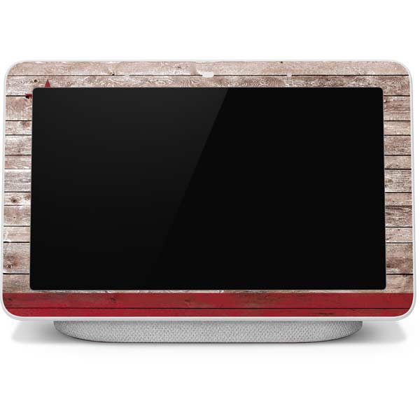 California Flag Dark Wood Google Home Hub Skin