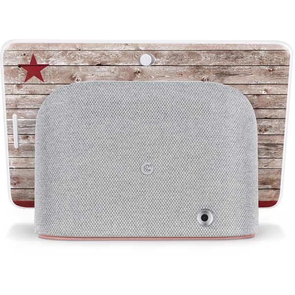 California Flag Dark Wood Google Home Hub Skin
