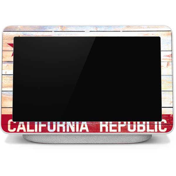 California Flag Light Wood Google Home Hub Skin