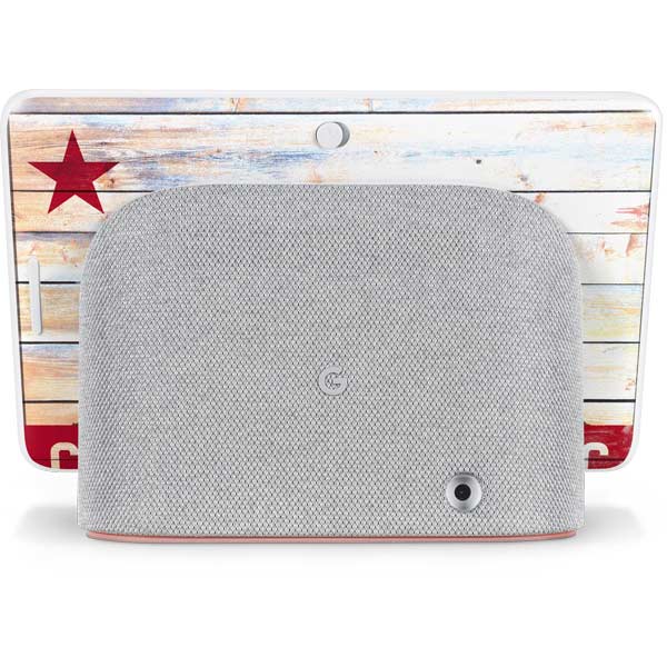 California Flag Light Wood Google Home Hub Skin