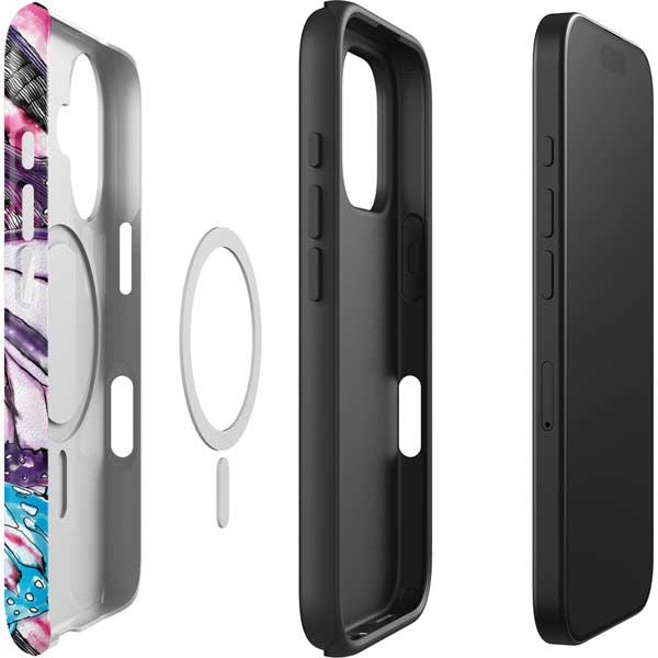 California Monarch Collage iPhone 16 Magsafe Impact Case