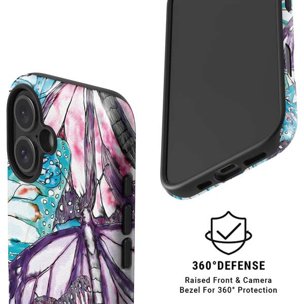 California Monarch Collage iPhone 16 Magsafe Impact Case